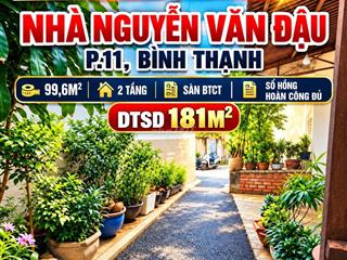 NHÀ BÌNH THẠNH 3PN 3WC | 99,6M² | DTSD 181 m2 - 2 TẦNG BTCT | 7,8 TỶ