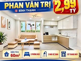 2,99 TỶ - 60m2 –  2PN 2WC | CÓ THANG MÁY - CC 234 PHAN VĂN TRỊ 