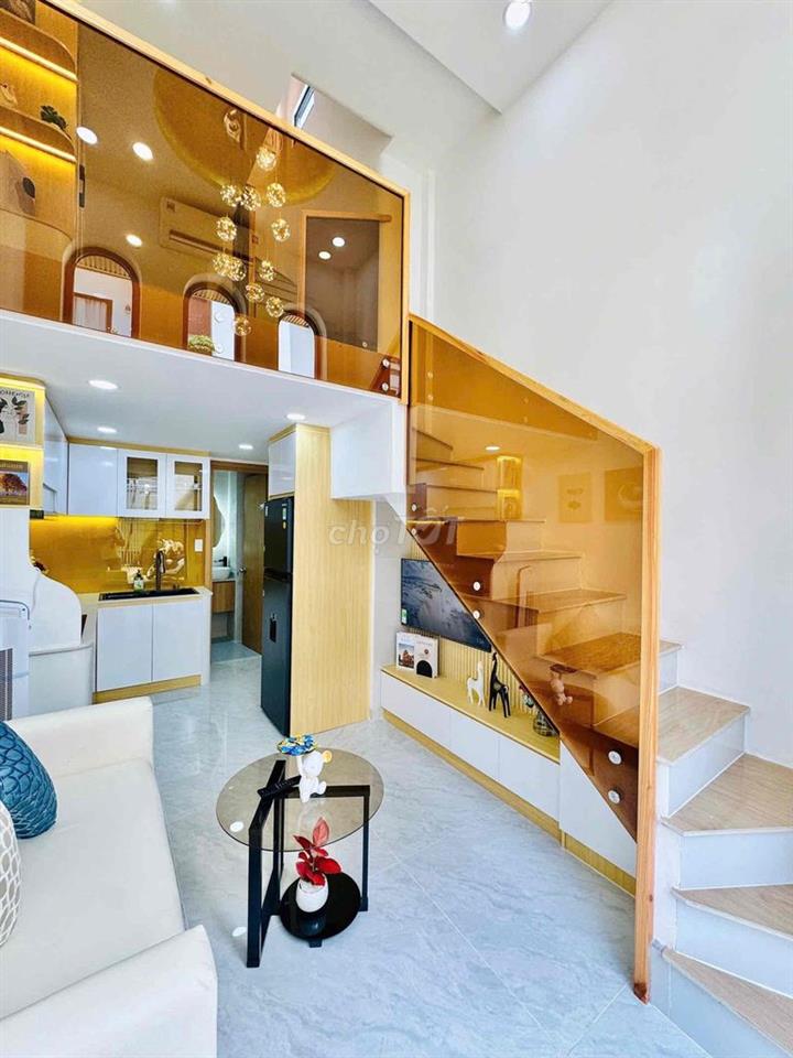 (Bình Thạnh)Sát CV Tầm Vu, 20m2 3 tầng, full nội thất, giá TL