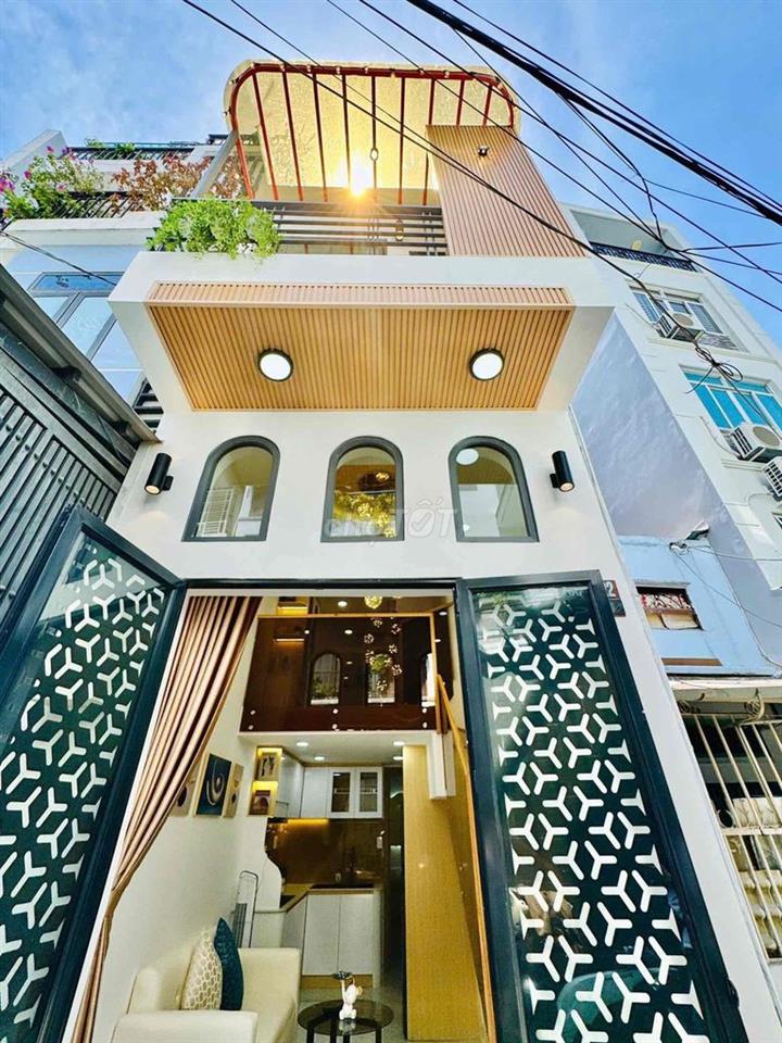 (Bình Thạnh)Sát CV Tầm Vu, 20m2 3 tầng, full nội thất, giá TL