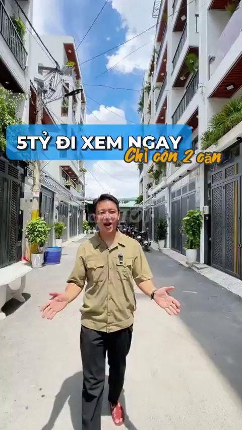 Bán Nhà Phố 4x14m 1 Trệt 1 Lửng 3 Lầu - 5.8 Tỷ
