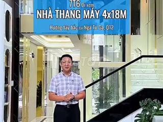 Bán Nhà Phố Có Thang Máy Ngang 4m Gần Ngã Tư Ga - 7.6 Tỷ