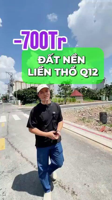 Bán đất nền KDC Thạnh Lộc, Gò Vấp 1km, 52 nền