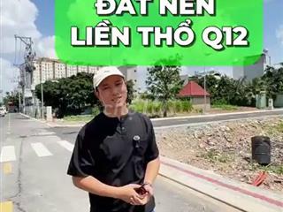 Bán đất nền KDC Thạnh Lộc, Gò Vấp 1km, 52 nền