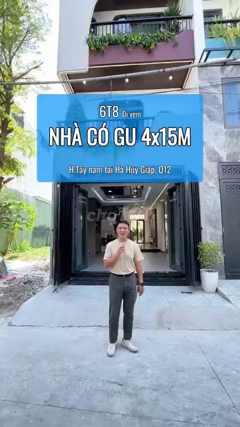 Bán Nhà Phố 4x15m Hà Huy Giáp Quận 12 - Giá 6.8 Tỷ