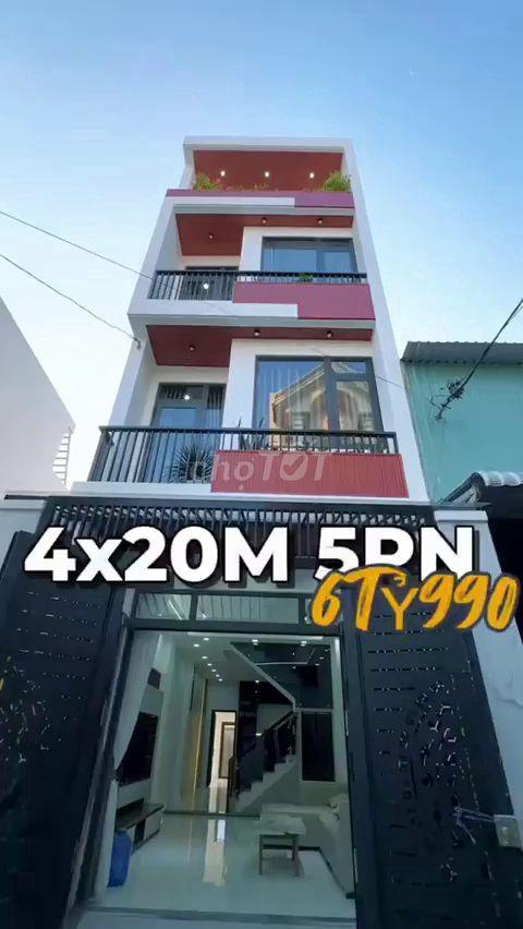 Bán Nhà Phố 4x20m Gần Chợ Hiệp Thành Q12 - Dưới 7 Tỷ