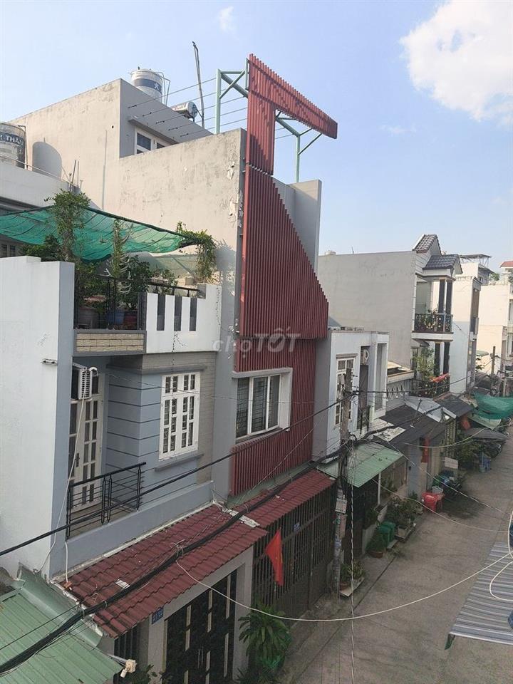 HẺM XE HƠI, 2 MẶT TIỀN TRƯỚC SAU, 48M2 4 TẦNG CHỈ 5 TỶ 100TR