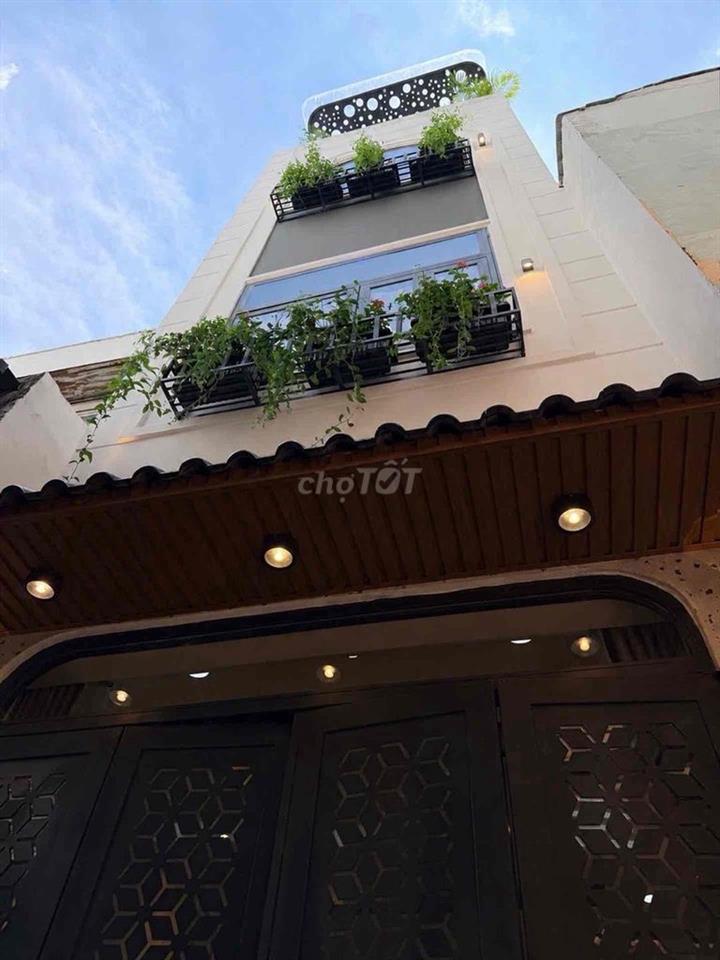 BÁN NHÀ 5 TẦNG- DTS: 100m2 - HẺM THÔNG- NGAY HUỲNH VĂN BÁN - PHÚ NHUẬN