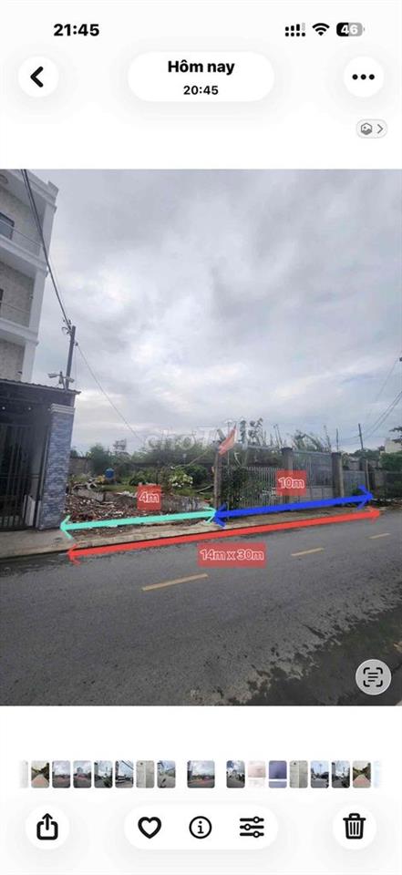 CHÍNH CHỦ BÁN 410m2 ĐẤT MẶT TIỀN ĐƯỜNG LÀNG HOA KIỂNG BÀ BỘ KẾ ĐHYD