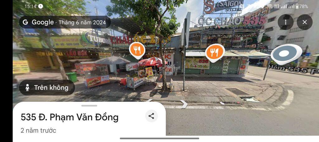 🔥  BÁN CĂN GÓC 2 MẶT TIỀN NGANG 18M PHẠM VĂN ĐỒNG 18M– BÌNH THẠNH ,HCM