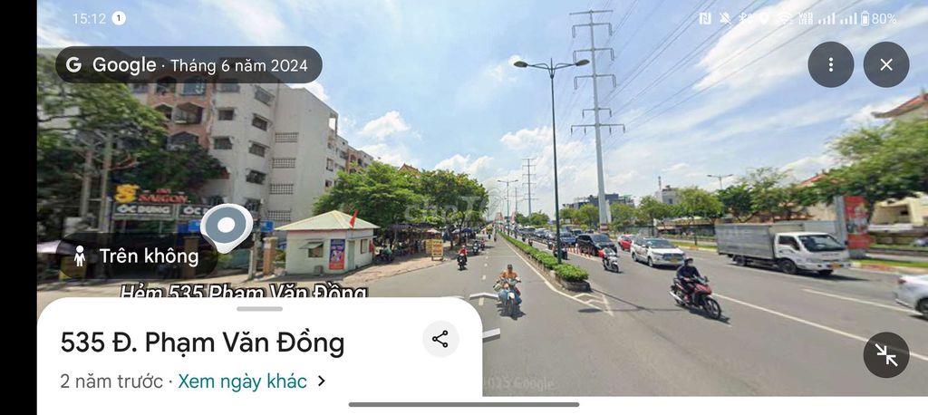 🔥  BÁN CĂN GÓC 2 MẶT TIỀN NGANG 18M PHẠM VĂN ĐỒNG 18M– BÌNH THẠNH ,HCM