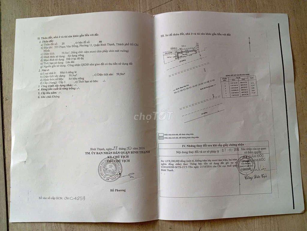 🔥  BÁN CĂN GÓC 2 MẶT TIỀN NGANG 18M PHẠM VĂN ĐỒNG 18M– BÌNH THẠNH ,HCM