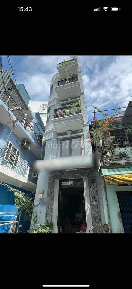 Nhà hxh 1 trục sát mặt tiền 5 tầng hoàn công đủ trung tâm Q3