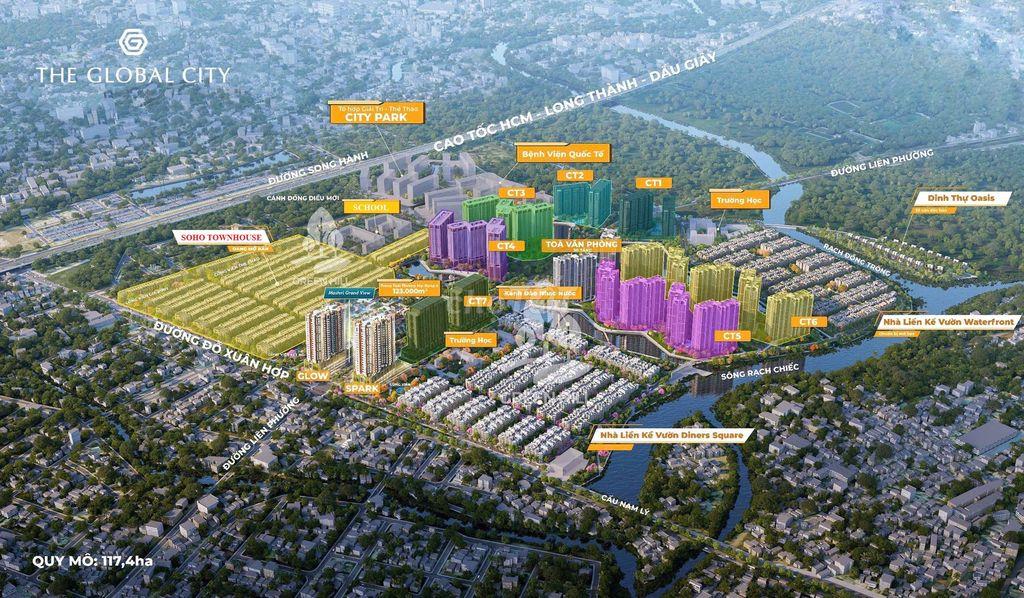 🔥 THE GLOBAL CITY: 2PN 53M² CHỈ TỪ 2 TỶ – VIEW NHẠC NƯỚC