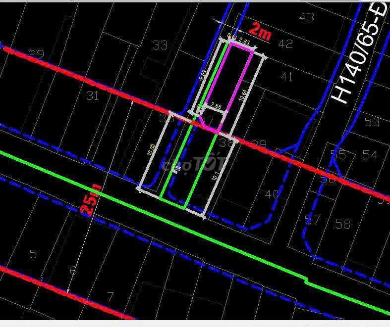 Nhà mặt tiền hẻm xe hơi Điện Biên Phủ, Bình Thạnh  64m2.