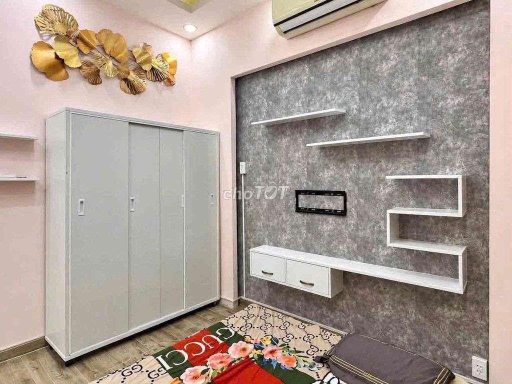 nhà mới ken full nội thất xịn tr 2 lầu sth 2pn 3vs trần nguyên Đán Q1