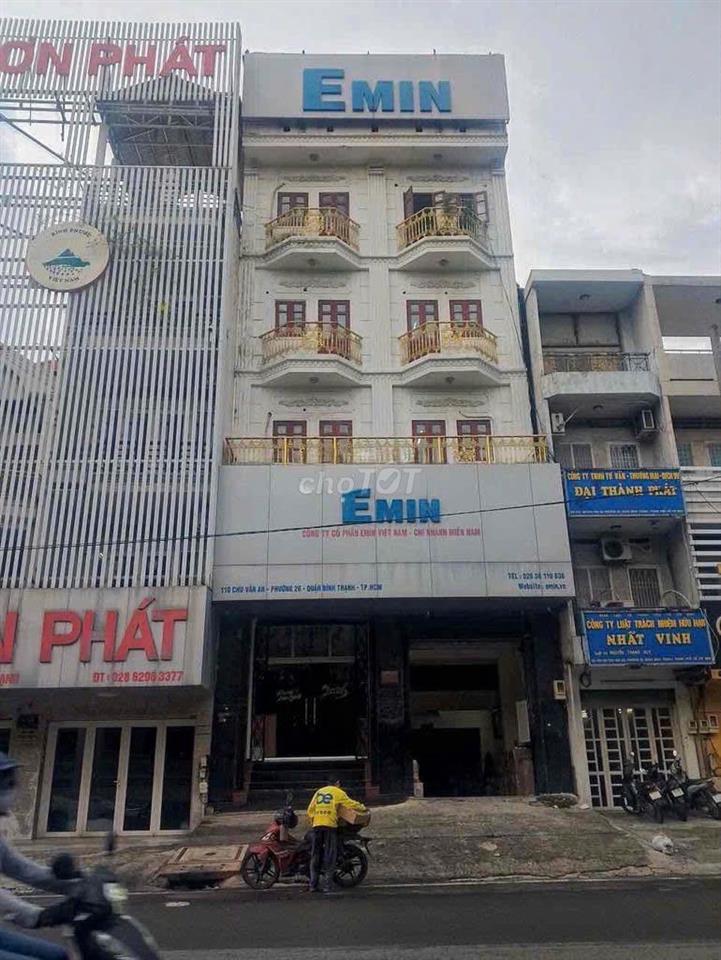 Cho thuê tòa nhà MT Chu Văn An Bình Thạnh, 8x20m, hầm trệt 5 lầu