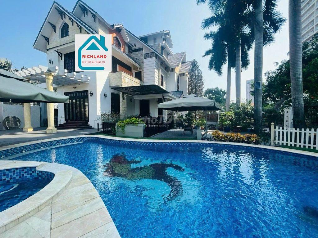 CHO THUÊ BIỆT THỰ CAO CẤP – 171 NGUYỄN VĂN HƯỞNG, Q2 -DT 35x25m