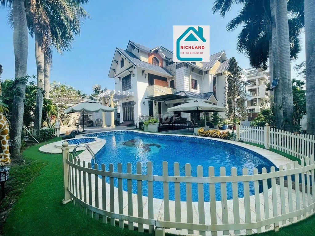CHO THUÊ BIỆT THỰ CAO CẤP – 171 NGUYỄN VĂN HƯỞNG, Q2 -DT 35x25m