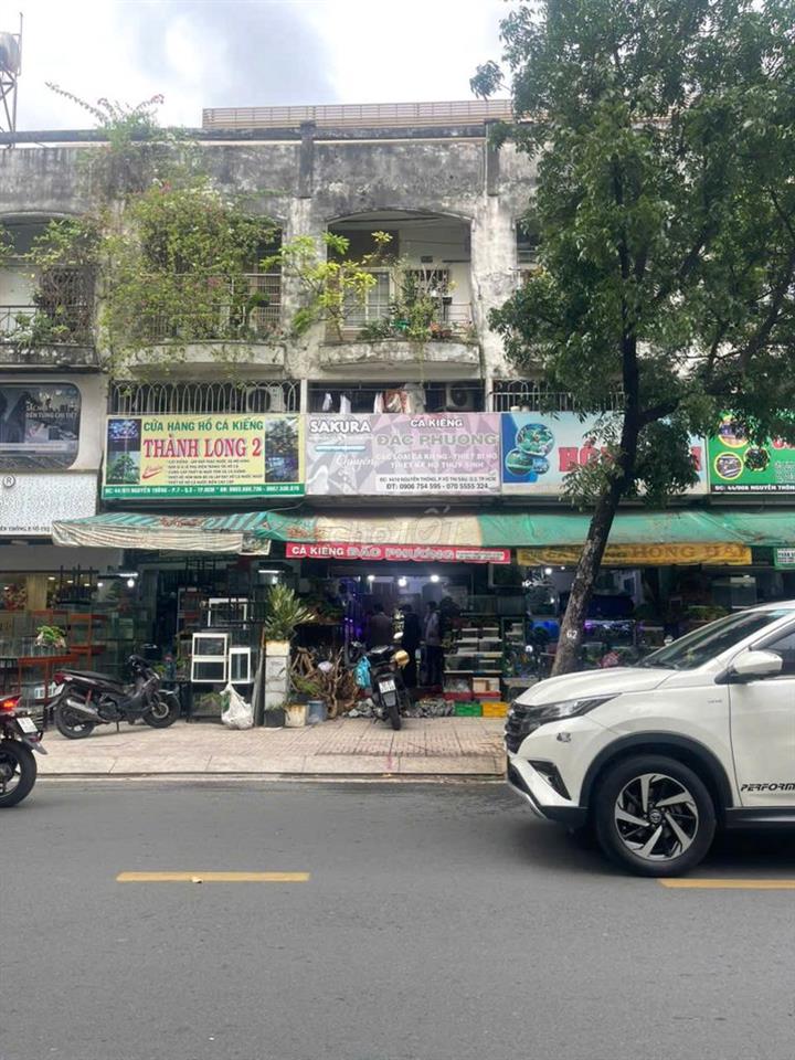Bán căn trệt mặt tiền chug cư 44 nguyễn thông, p Võ Thị Sáu, q3 DT 99m