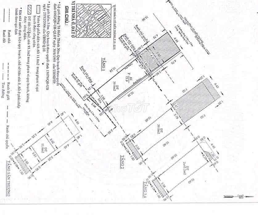 NC Mặt tiền Tô Hiến Thành.Q10 . kd cải tạo tự do (4x20 - 1 trệt 3 lầu)