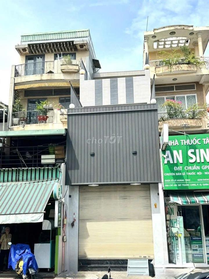 CHO THUÊ NHÀ MT NƠ TRANG LONG QBT, DT 4x20M, TRỆT 2 LẦU, GIÁ 39 TRIỆU