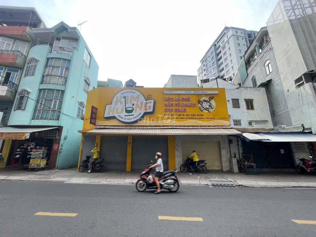 CHO THUÊ NHÀ MẶT TIỀN 17 RẠCH BÙNG BINH, Q3 – NGANG 11M, 154M², 75TR
