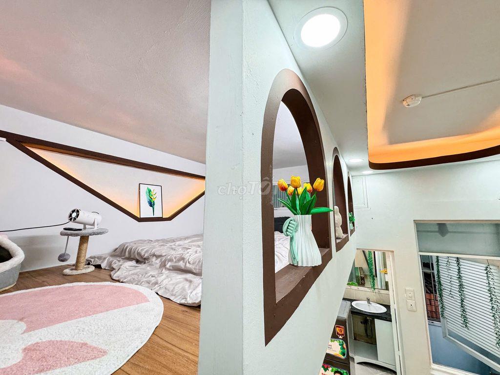 🏡 PHÒNG GÁC DÀI 5M - 2 CHỖ NGỦ FULL NỘI THẤT TẠI BẢY HIỀN