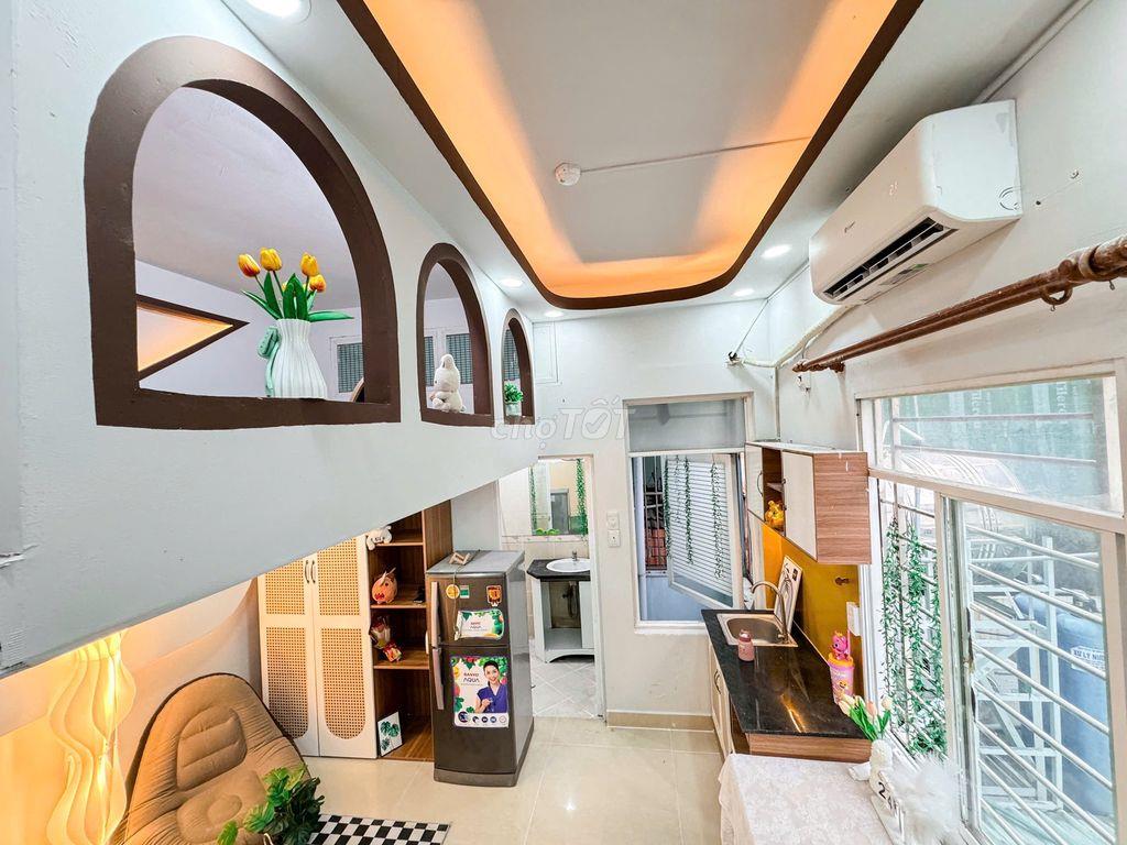 🏡 PHÒNG GÁC DÀI 5M - 2 CHỖ NGỦ FULL NỘI THẤT TẠI BẢY HIỀN