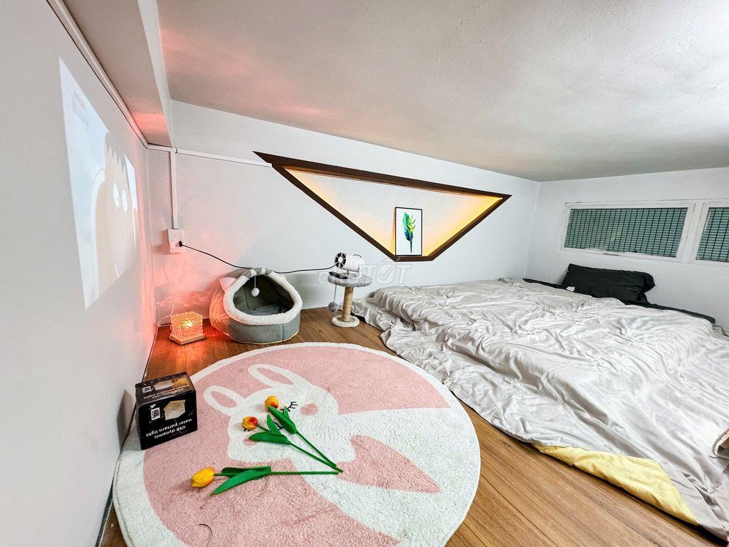 🏡 PHÒNG GÁC DÀI 5M - 2 CHỖ NGỦ FULL NỘI THẤT TẠI BẢY HIỀN