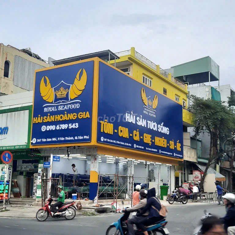 CHO THUÊ NHÀ 2 MẶT TIỀN TÂN SƠN NHÌ-TÂN PHÚ, 1 TRỆT 2 LẦU, GIÁ 45TR/TH