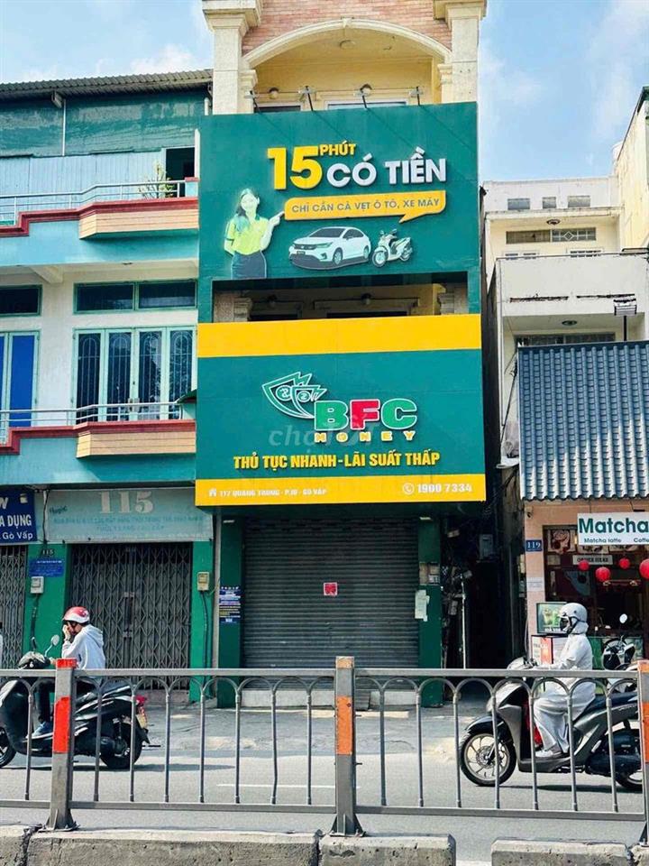 CHO THUÊ NHÀ MẶT TIỀN QUANG TRUNG P10 GÒ VẤP GẦN VINCOM