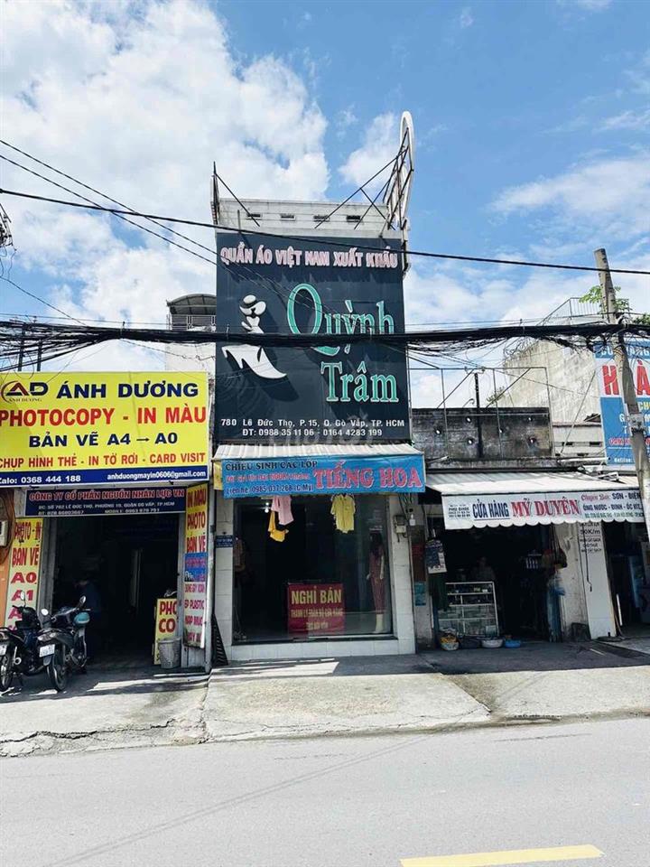CHO THUÊ NHÀ MẶT TIỀN LÊ ĐỨC THỌ P15 GÒ VẤP NGAY TRƯỜNG HỌC