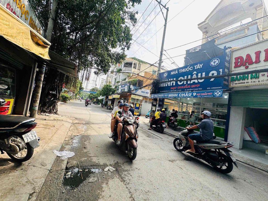 CHO THUÊ NHÀ MẶT TIỀN ĐƯỜNG SỐ 59 P14 GÒ VẤP NGAY CHỢ THẠCH ĐÀ