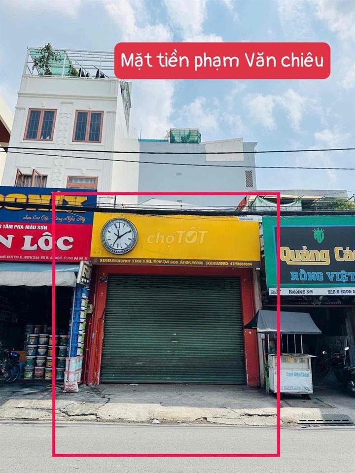 CHO THUÊ NHÀ 2 MẶT TIỀN  PHẠM VĂN CHIÊU NGAY NGÃ TƯ LÊ VĂN THỌ