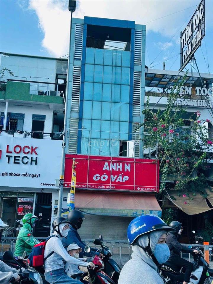 MẶT BẰNG  MẶT  TIỀN PHAN VĂN TRỊ P7 GÒ VẤP NGAY  NGÃ 5 VỊ TRÍ TRUN