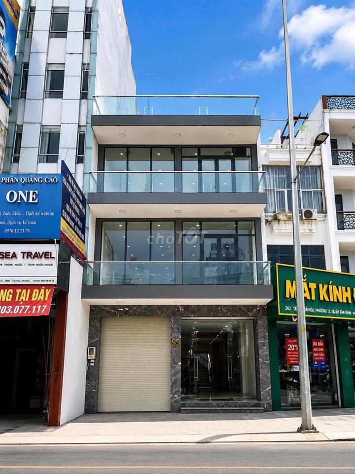 CHO THUÊ TÒA NHÀ MẶT TIỀN CỘNG HÒA - 8x20m - 4 TẦNG - GIÁ: 70 TRIỆU