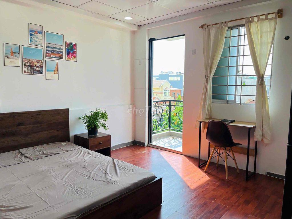 Phòng Tách Bếp 01 PN balcon thoáng mát gần VLU Gigamall