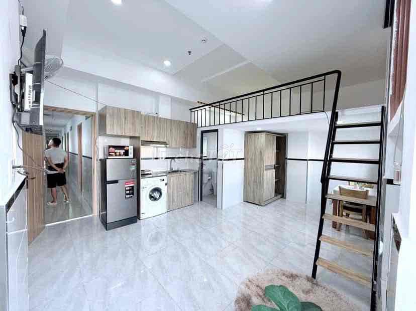 PHÒNG TRỌ CÓ GÁC BANCOL RỘNG HƠN 40M2 GẦN ĐẠI HỌC VĂN LANG