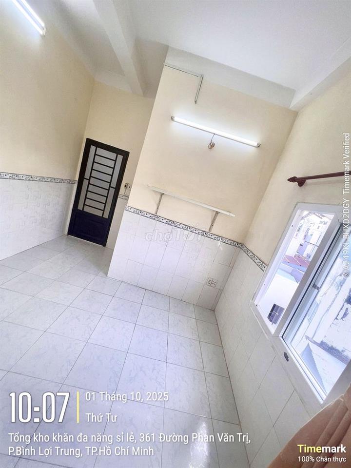Cho 01 nữ 01 xe, thuê Phòng trọ Bình Thạnh, an ninh, yên tĩnh