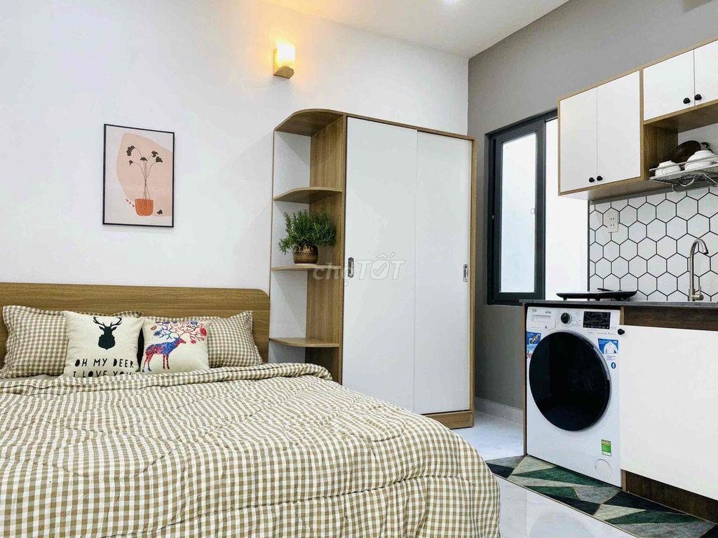 Căn hộ Studio full nội thất, giặt riêng, compound yên tĩnh gần Trần Nã