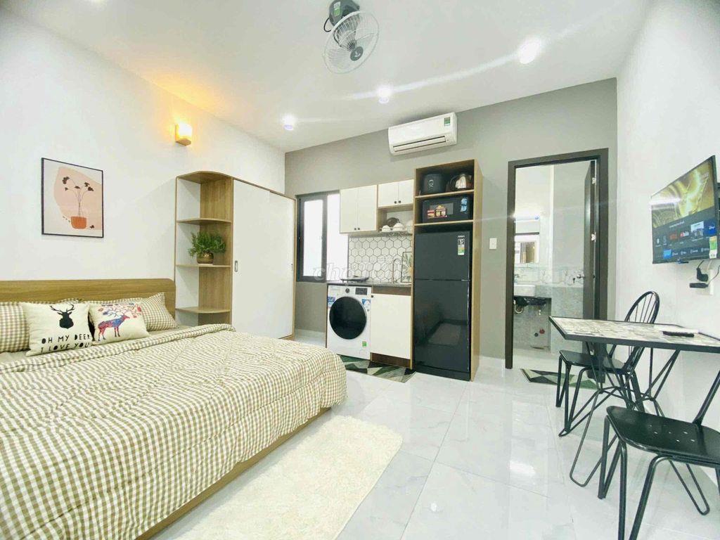 Căn hộ Studio full nội thất, giặt riêng, compound yên tĩnh gần Trần Nã