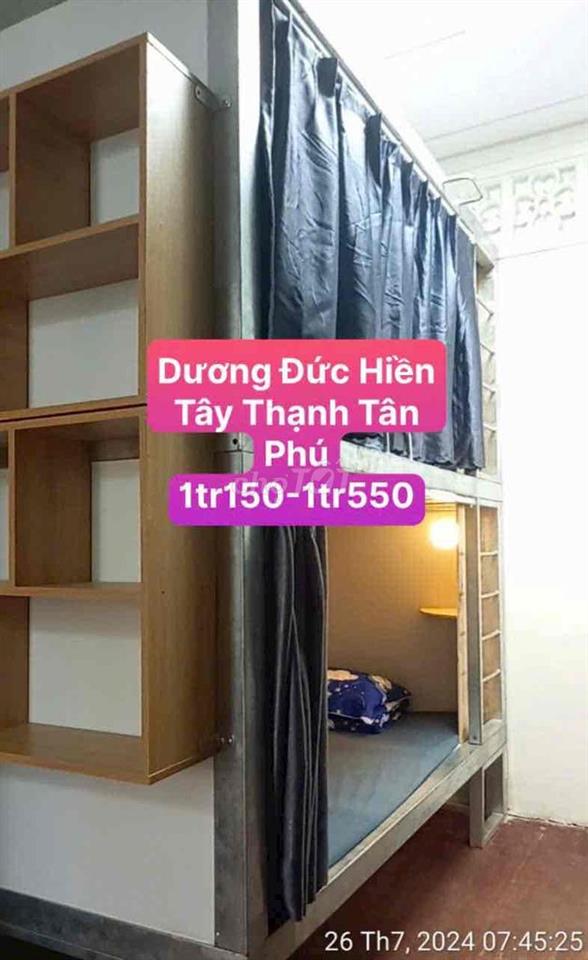Ký Túc Xá Giá rẻ đi bộ sang ĐH Công Thương Tân Phú chỉ từ 1tr