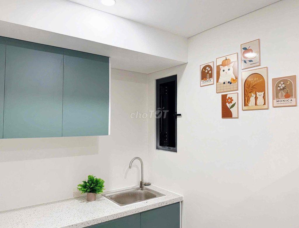 CHO THUÊ CĂN HỘ 1PN - CỬA SỔ THOÁNG - FULL NỘI THẤT - TÁCH BẾP