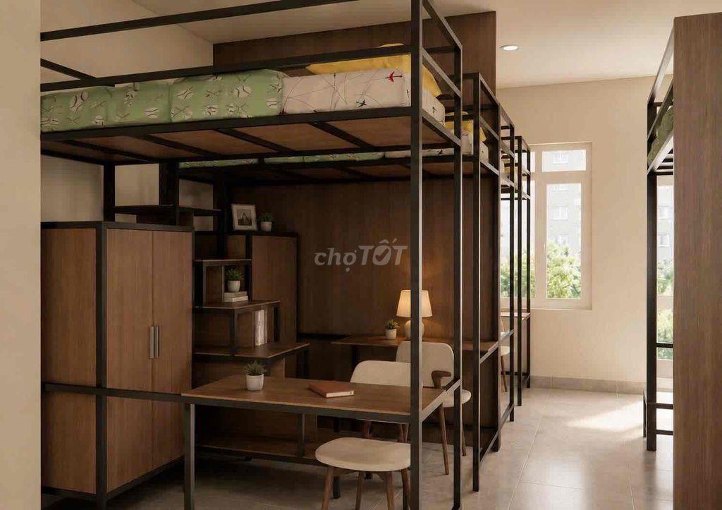 🔥 Giường Dorm 2TR8 Bao tất cả Chi Phí – Sát HUTECH, HIU, UEF