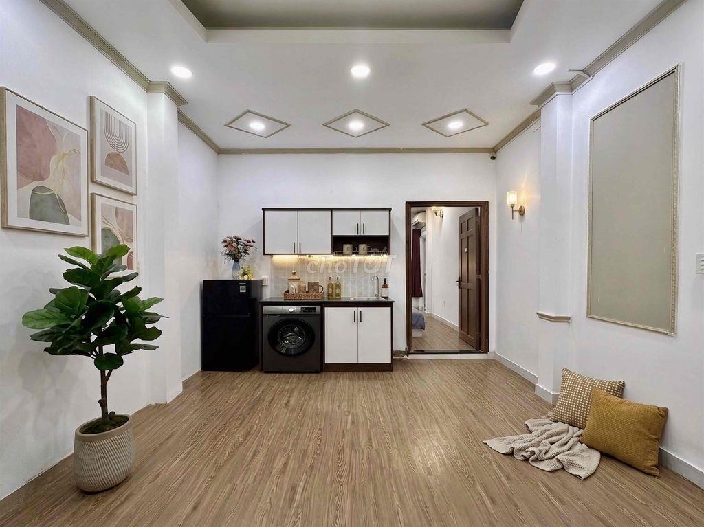 Nhà full nội thất 1PN-1PK cực rộng khu Lê Văn Sỹ, Trần Quang Diệu, Q3