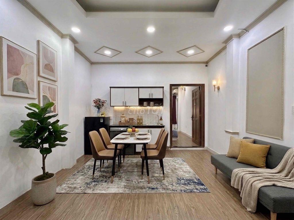 Nhà full nội thất 1PN-1PK cực rộng khu Lê Văn Sỹ, Trần Quang Diệu, Q3