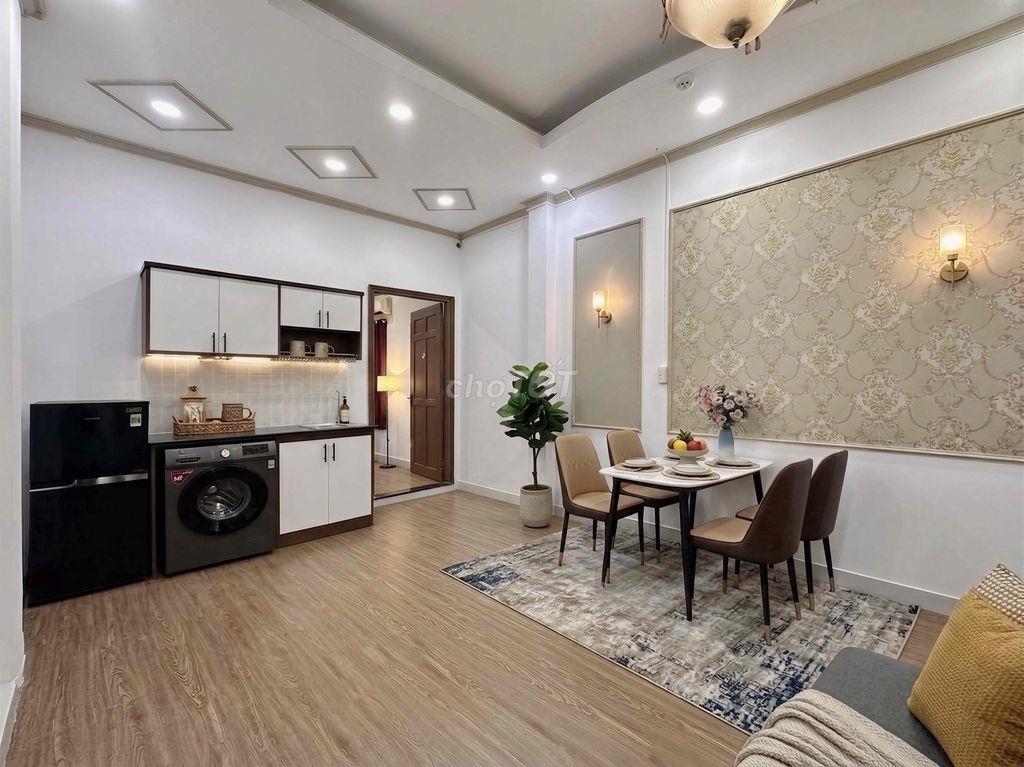 Nhà full nội thất 1PN-1PK cực rộng khu Lê Văn Sỹ, Trần Quang Diệu, Q3