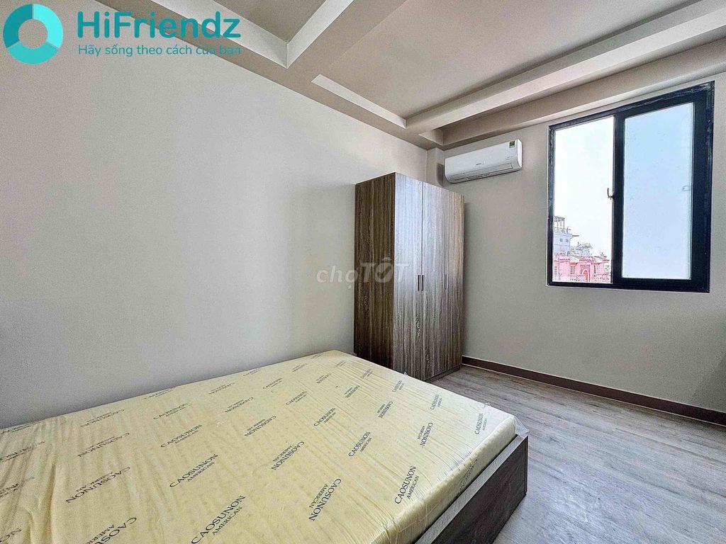 Phòng trọ ban công mới xây sạch sẽ an ninh ful nội thất máy giặt riênh