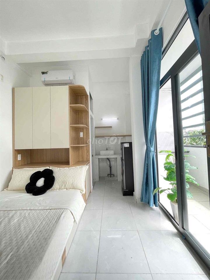 🏡 STUDIO BAN CÔNG SIÊU THOÁNG – FULL NỘI THẤT